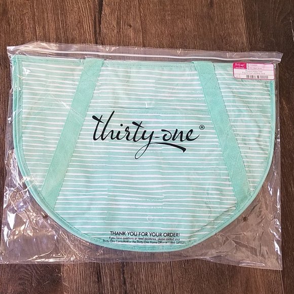 Thirty One Round Utility Tote-NWOT - Picture 4 of 6